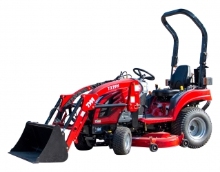 Action promotionnelle - tracteur TYM T194H - tracteur TYM 19 CV avec tondeuse ventrale et chargeur frontal 